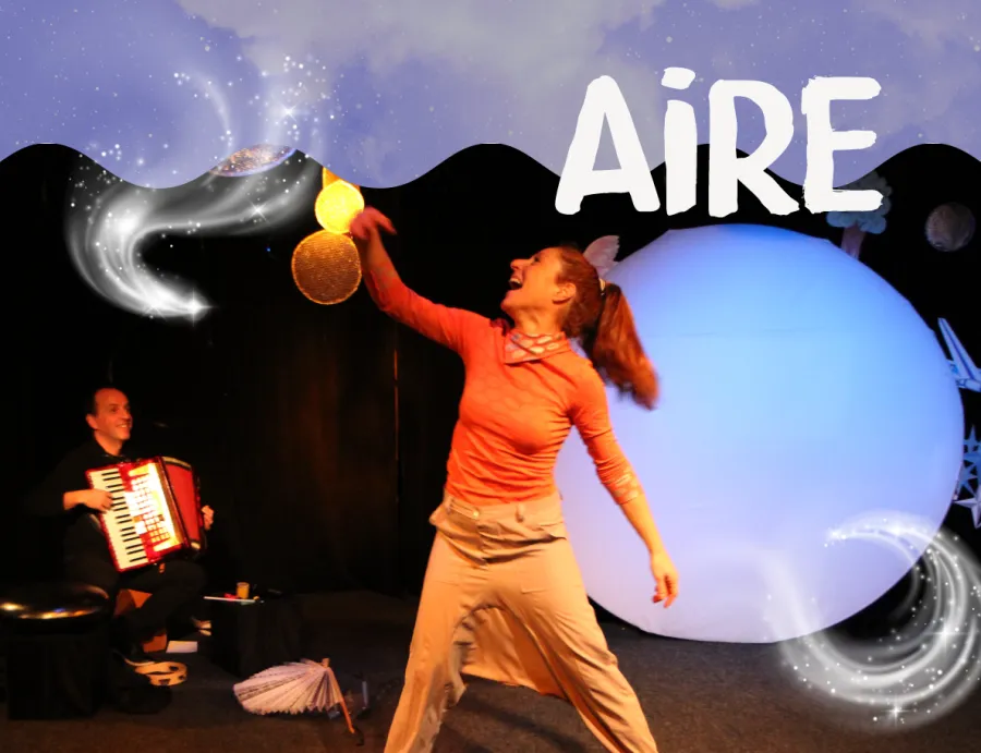 Afiche de Aire, teatro para bebés