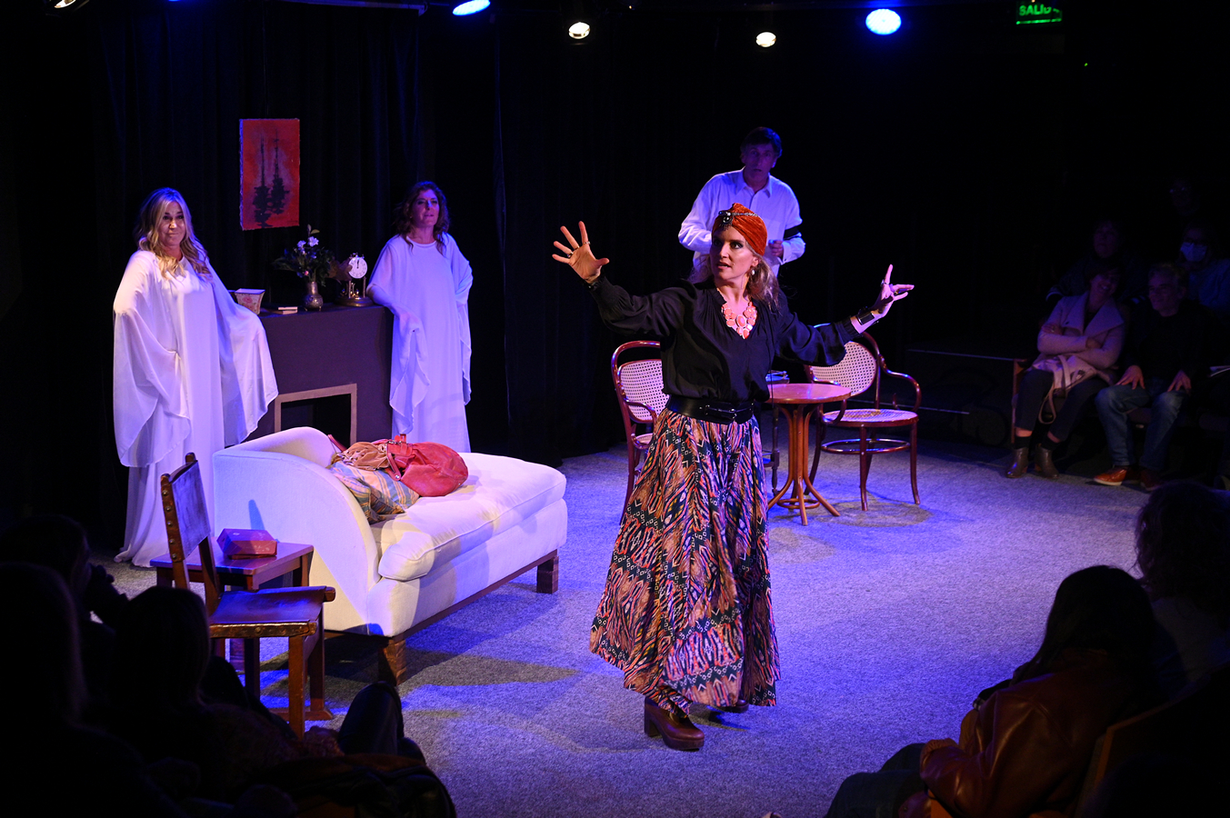 Actividad del taller de teatro para adultos
