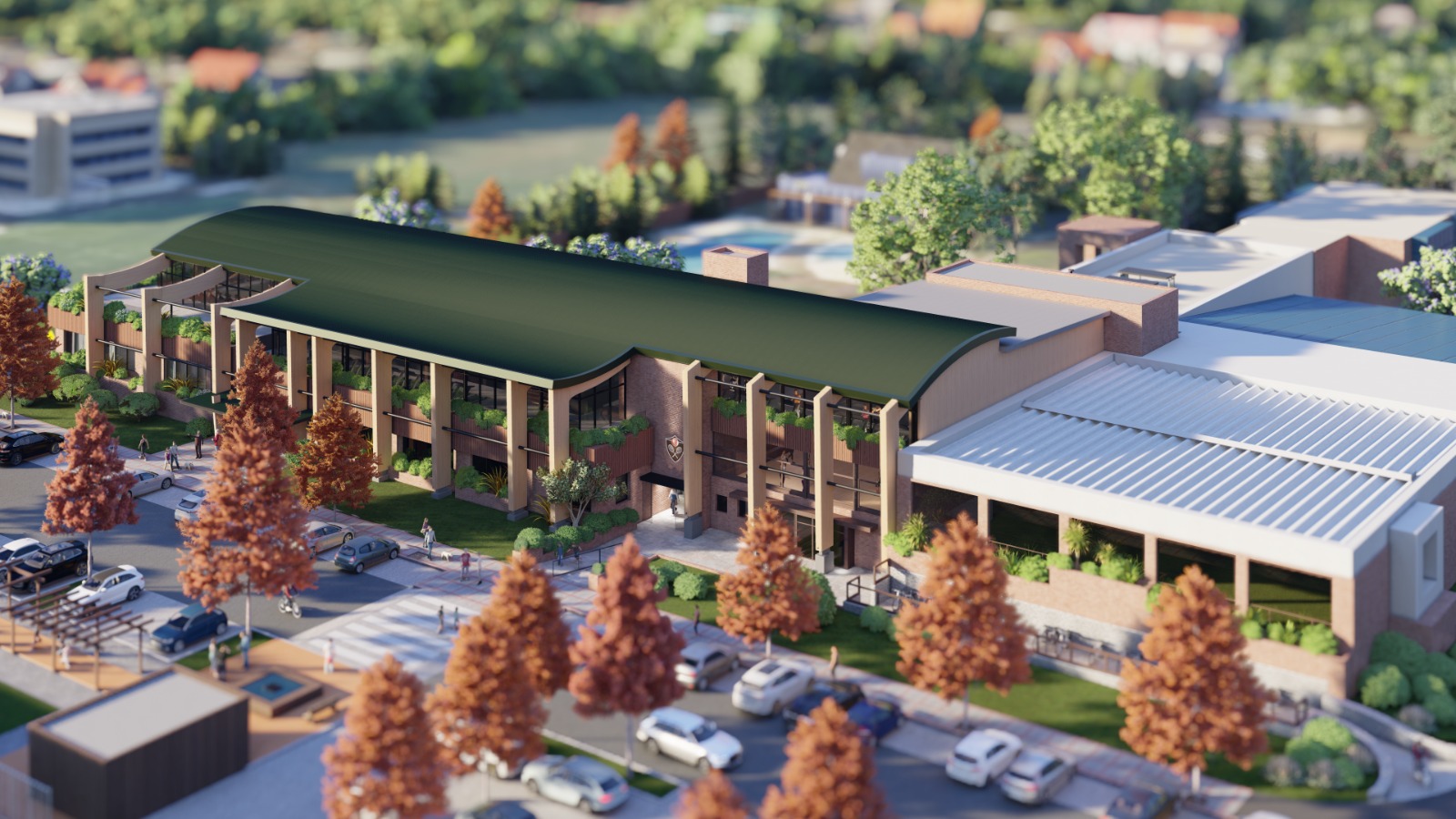 Vista aérea del proyecto de ampliación de la Sede Central