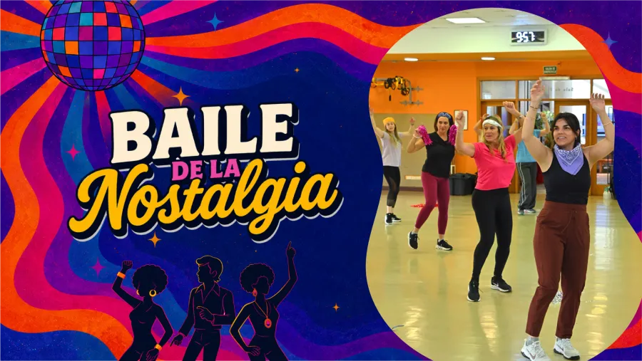 Afiche del Baile de la nostalgia en la Sala Fitness
