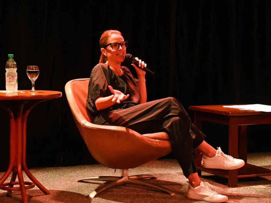 María Noel Riccetto durante el ciclo Encuentros